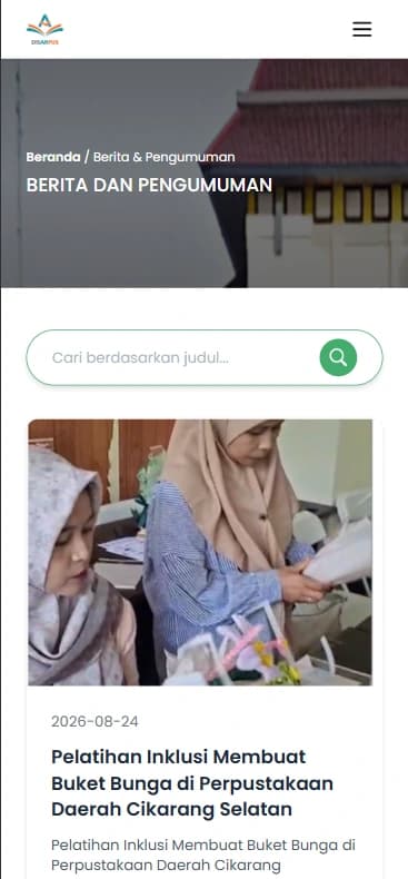 Disarpus Kabupaten Bekasi - Responsive News Experience